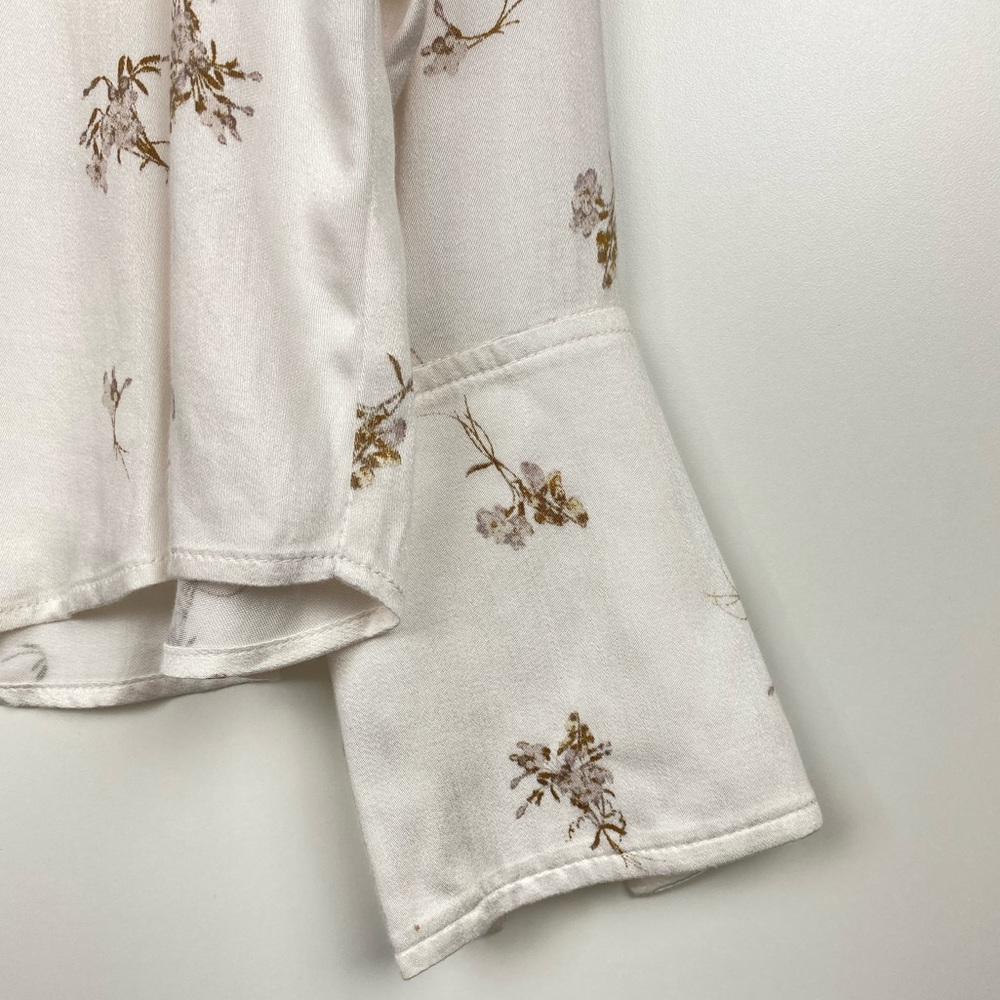 Something Navy Pretty Button Through Top Size Xs - image 8